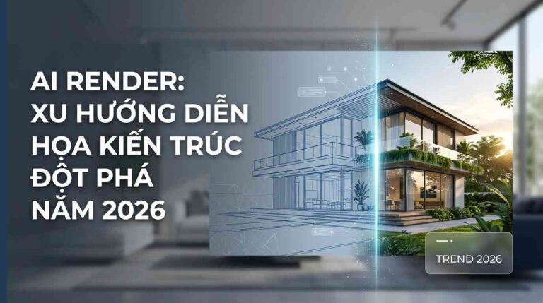 AI Render: Xu Hướng Diễn Họa Kiến Trúc Đột Phá Năm 2026