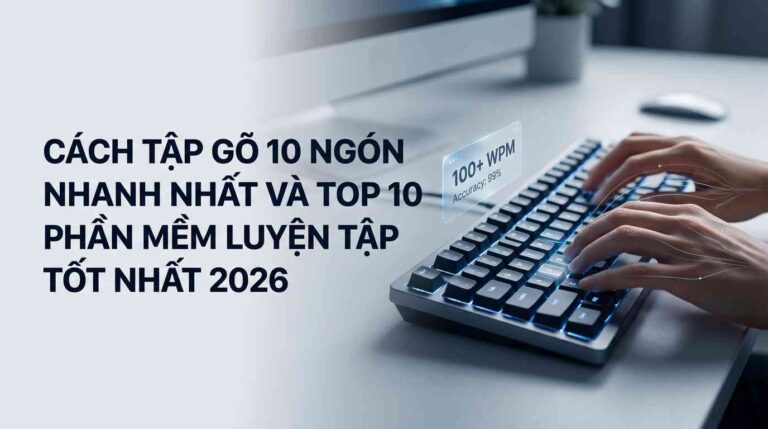 Cách tập gõ 10 ngón nhanh nhất và Top 10 phần mềm luyện tập tốt nhất 2026